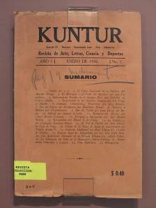 Primer número de la revista editado en Enero de 1942 en la ciudad de Huancayo.